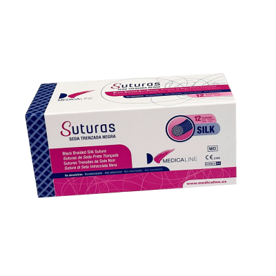 Sutura seda 3/0 3/8 19mm...