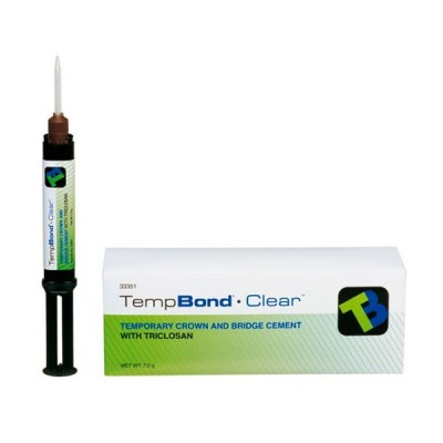 Temp Bond Clear c/triclosan Automix 7g Kerr