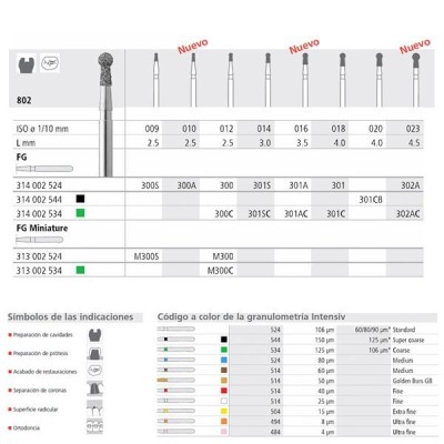 Brocas Diam FG 300/6 C 802-012 (6) Intensiv
