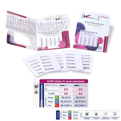 Brocas Diamante FG 837KRM-014 (5u) Medicaline