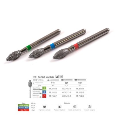 Brocas Diamante FG 368C-016 (5u) Medicaline