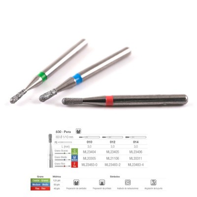 Brocas Diamante FG 830C-010 (5u) Medicaline
