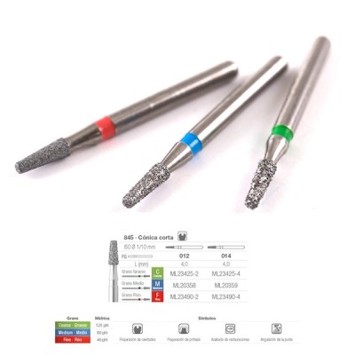 Brocas Diamante FG 845C-012 (5u) Medicaline