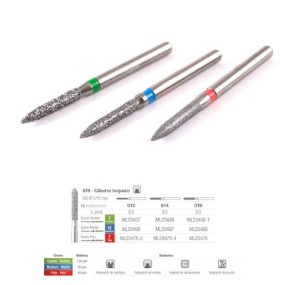 Brocas Diamante FG 878C-012 (5u) Medicaline