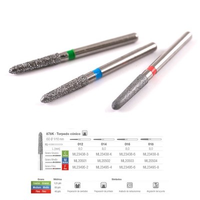 Brocas Diamante FG 878KC-012 (5u) Medicaline
