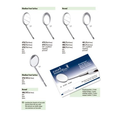 Espelhos nº5 Cone Socket Rhodium 478/5CS Carl Martin