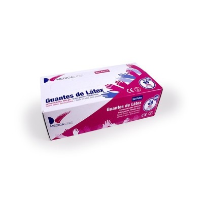 Luvas Latex  s/ talco XS (100u) Medicaline