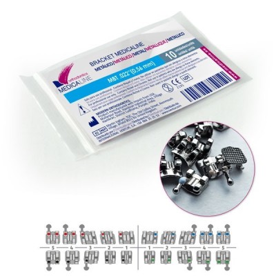 Bracket ML metal Roth .018 L5L Hook rep. (10u) Melicaline
