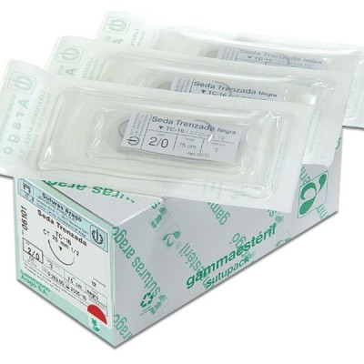 Sutura seda 4/0 TC-12 20mm 06089 (12u) Arago