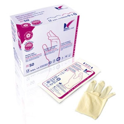 Luvas esterilizadas c/pó 7 (50u)