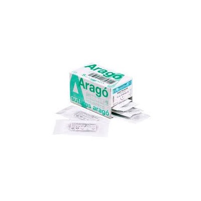 Sutura Seda C-10 4/0 12un