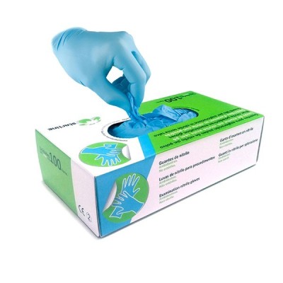 Luvas Nitrilo Azul L (100u) Starline