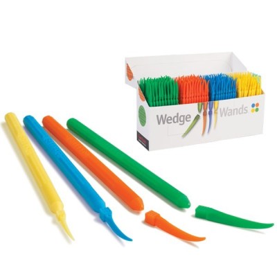 Wands Cunhas plásticas XF amarelas c/ punho(100u) Garrison