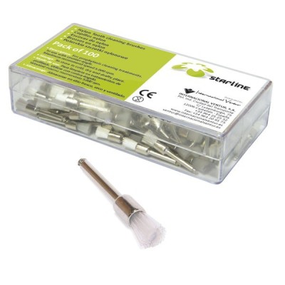 Escovas Profilaxia Nylon Mini (100u) Starline
