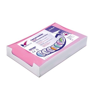 Papel p/ bandejas Rosa 18x28 (250u) Medicaline
