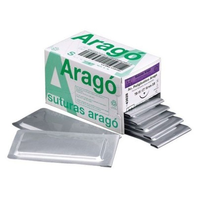 Sutura A.Poligliolico TB-10 4/0 (12u) Arago