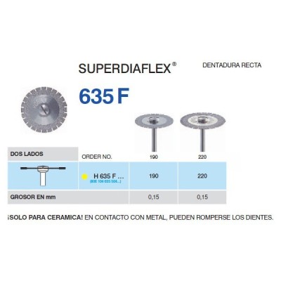 H635F-190 PM disco diam. Superfl Horico