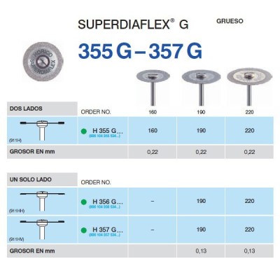 H355G-190 PM disco diam. Superfl Horico